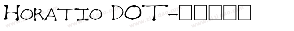 Horatio DOT字体转换